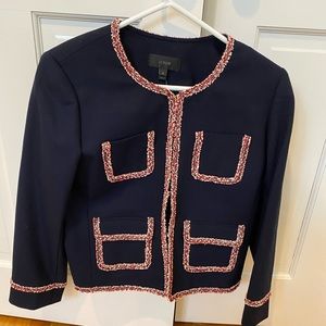 Jcrew Cropped Wool Blazer